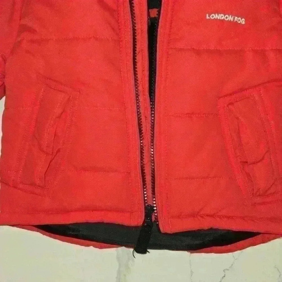 NWT London Fog Toddler Detachable Hooded Winter Jacket Red Size 24 M - Picture 12 of 12